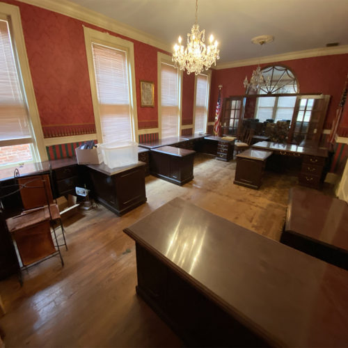 executive office desks in downtown building in Lake Wales, Fl